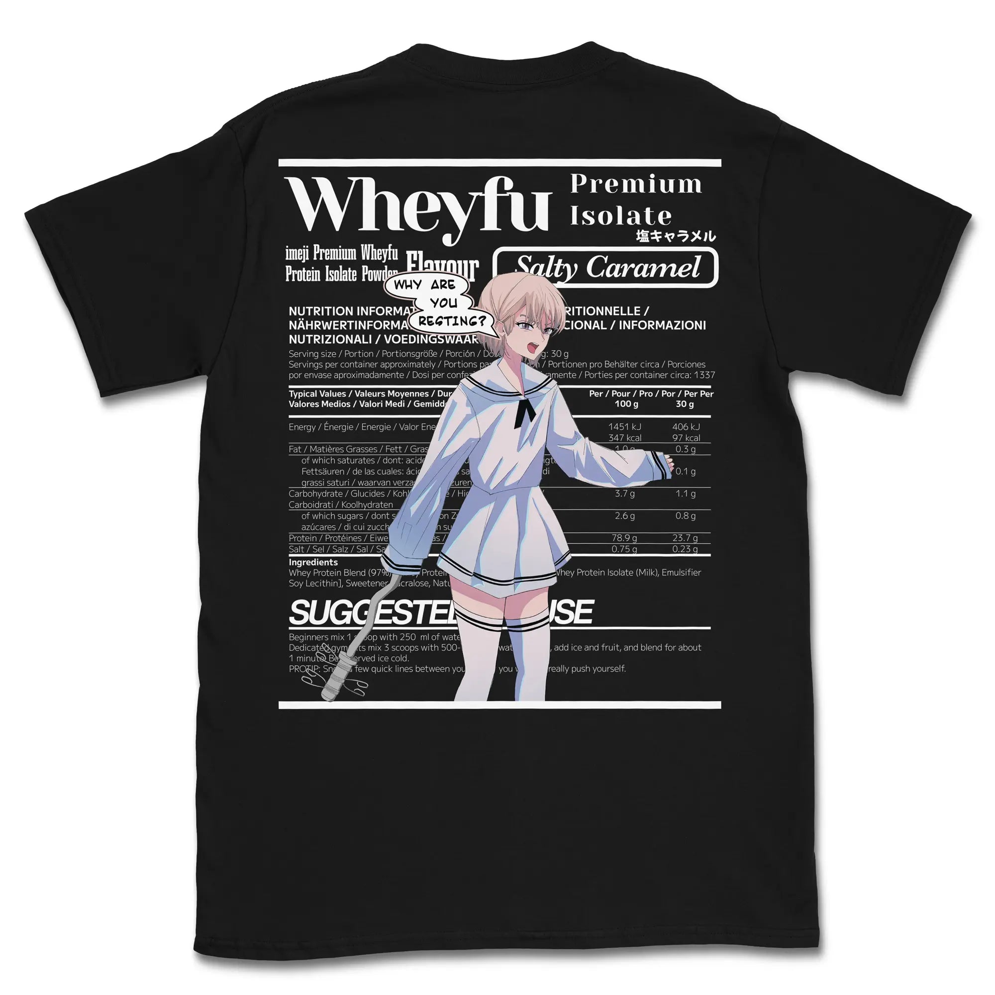 Wheyfu Salty Caramel Gen1 [Backprint] // T-Shirt