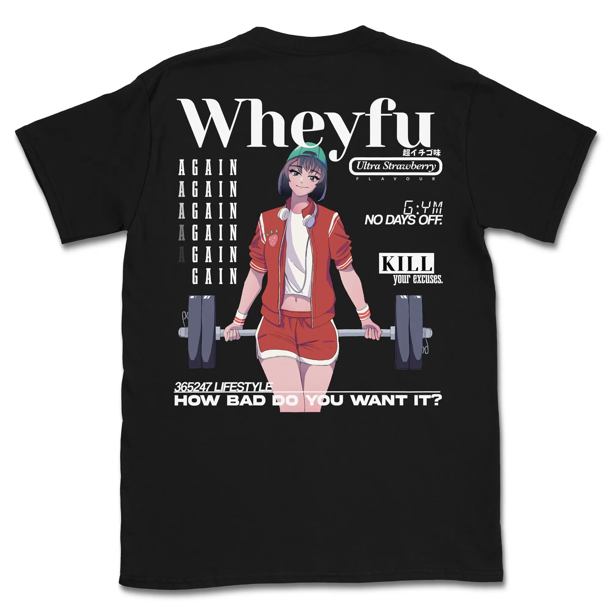 Wheyfu Ultra Strawberry Gen2 [Backprint] // T-Shirt