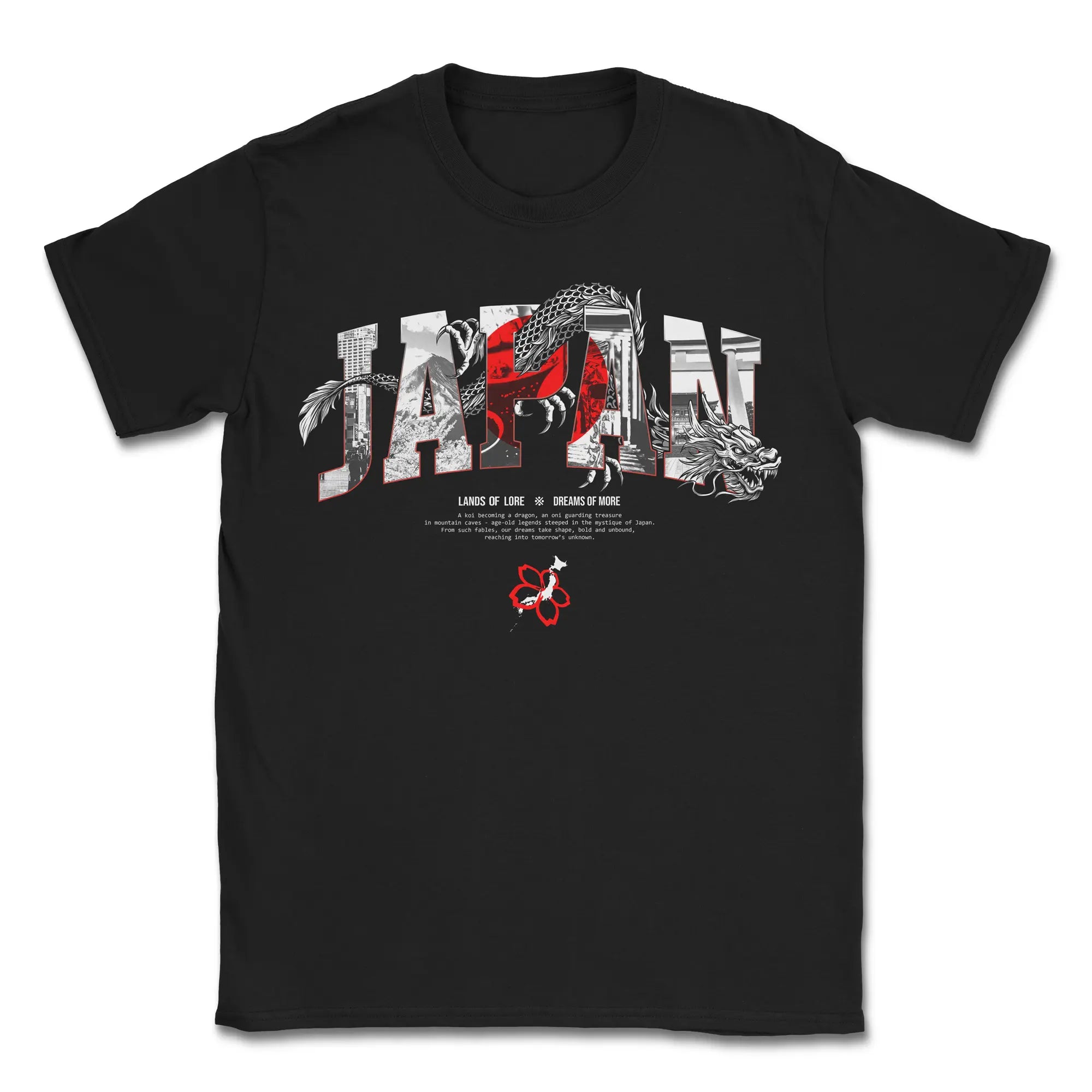 Japan Lands Of Lore Flag // T-Shirt