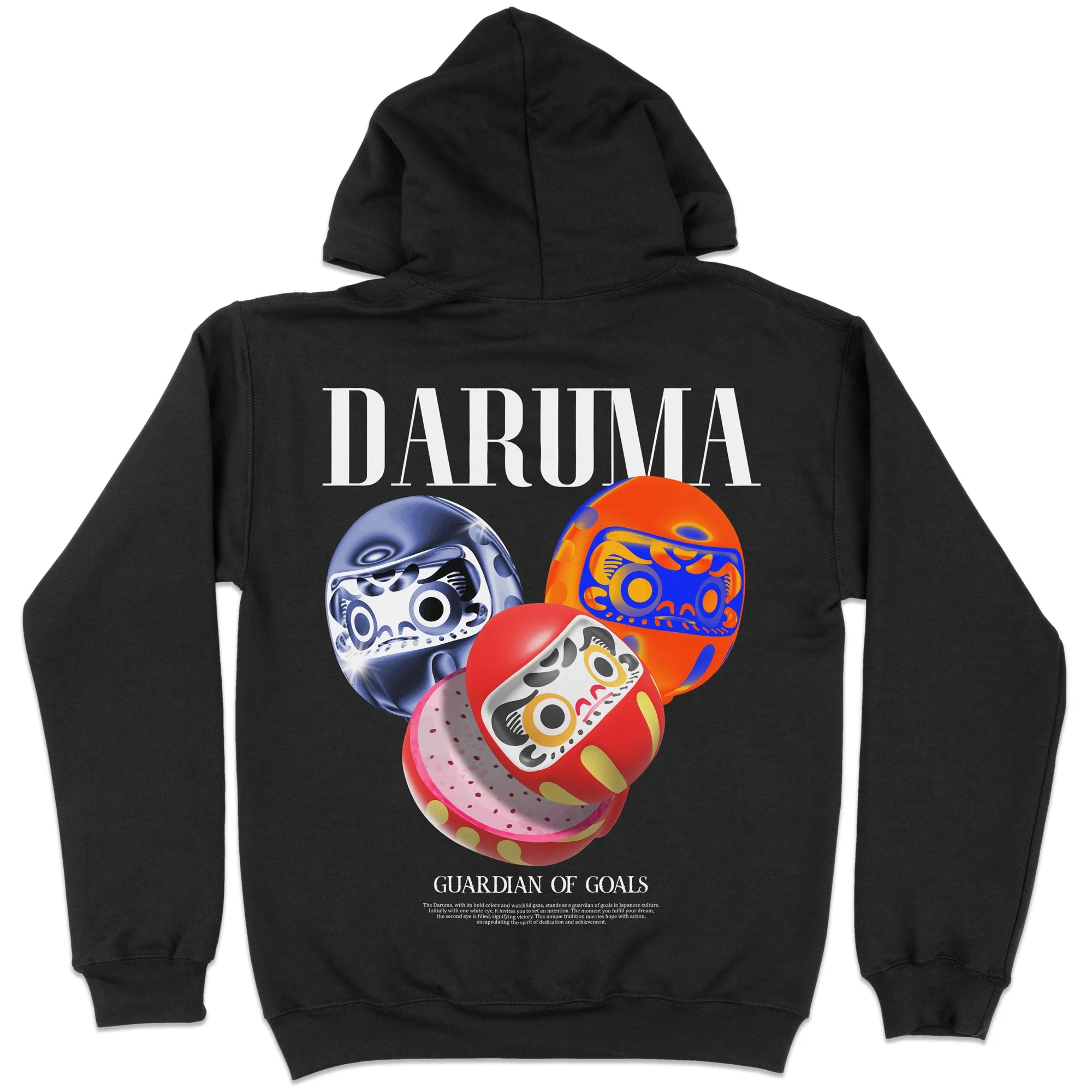 Daruma Trio [Backprint] // Hoodie