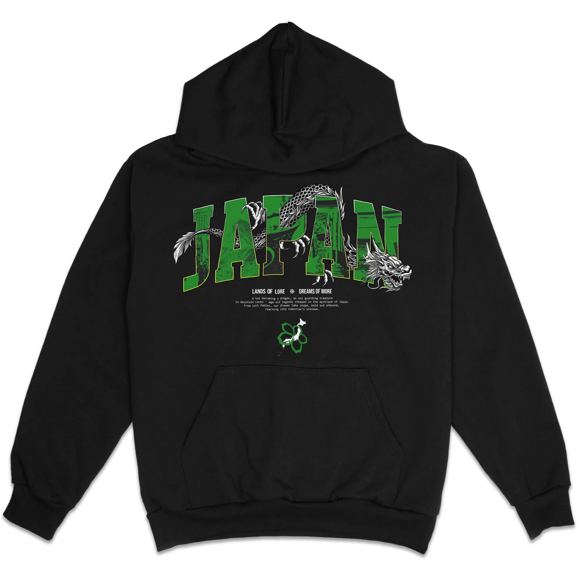 Japan Lands Of Lore Green // Hoodie