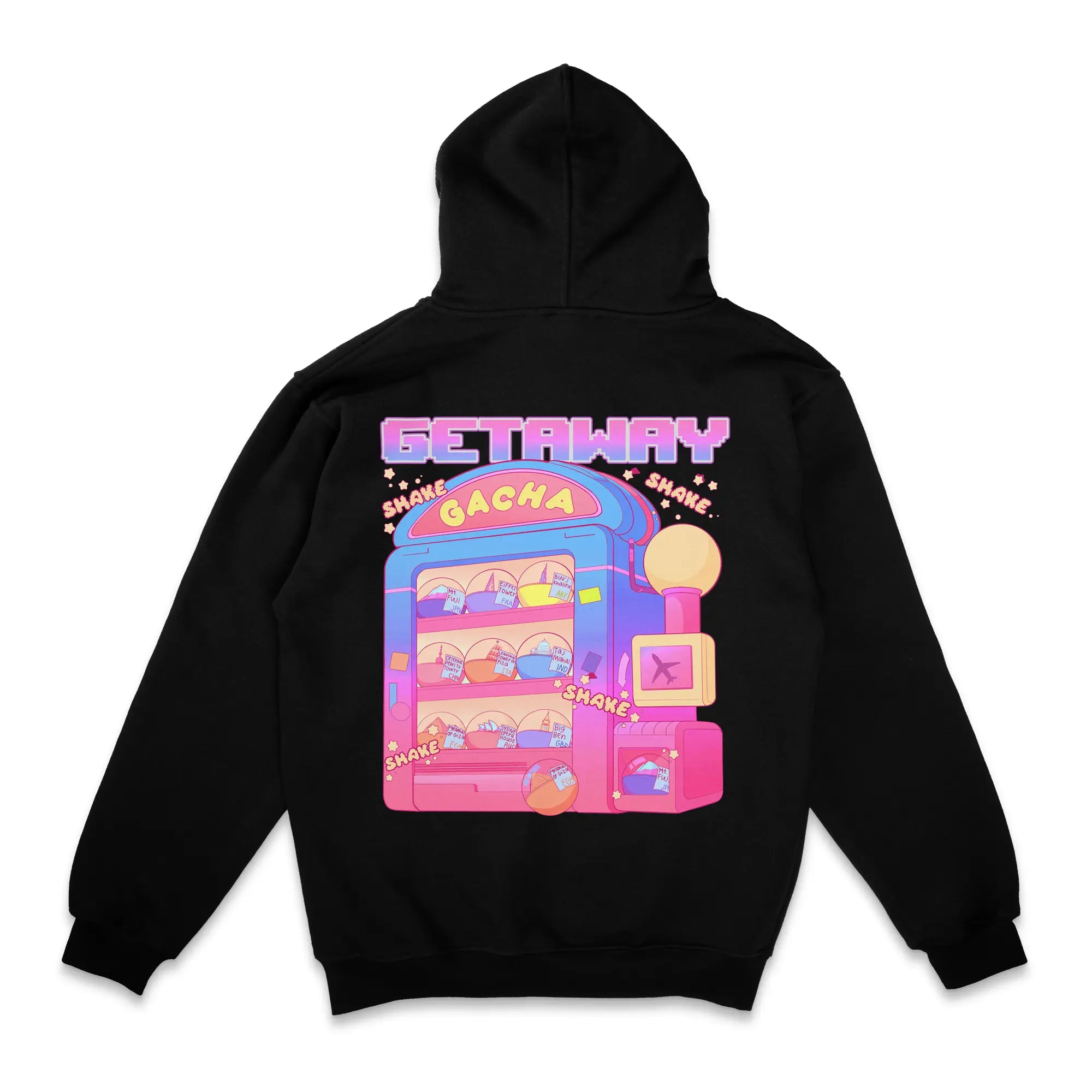 Gacha Getaway [Backprint] // Zip Hoodie