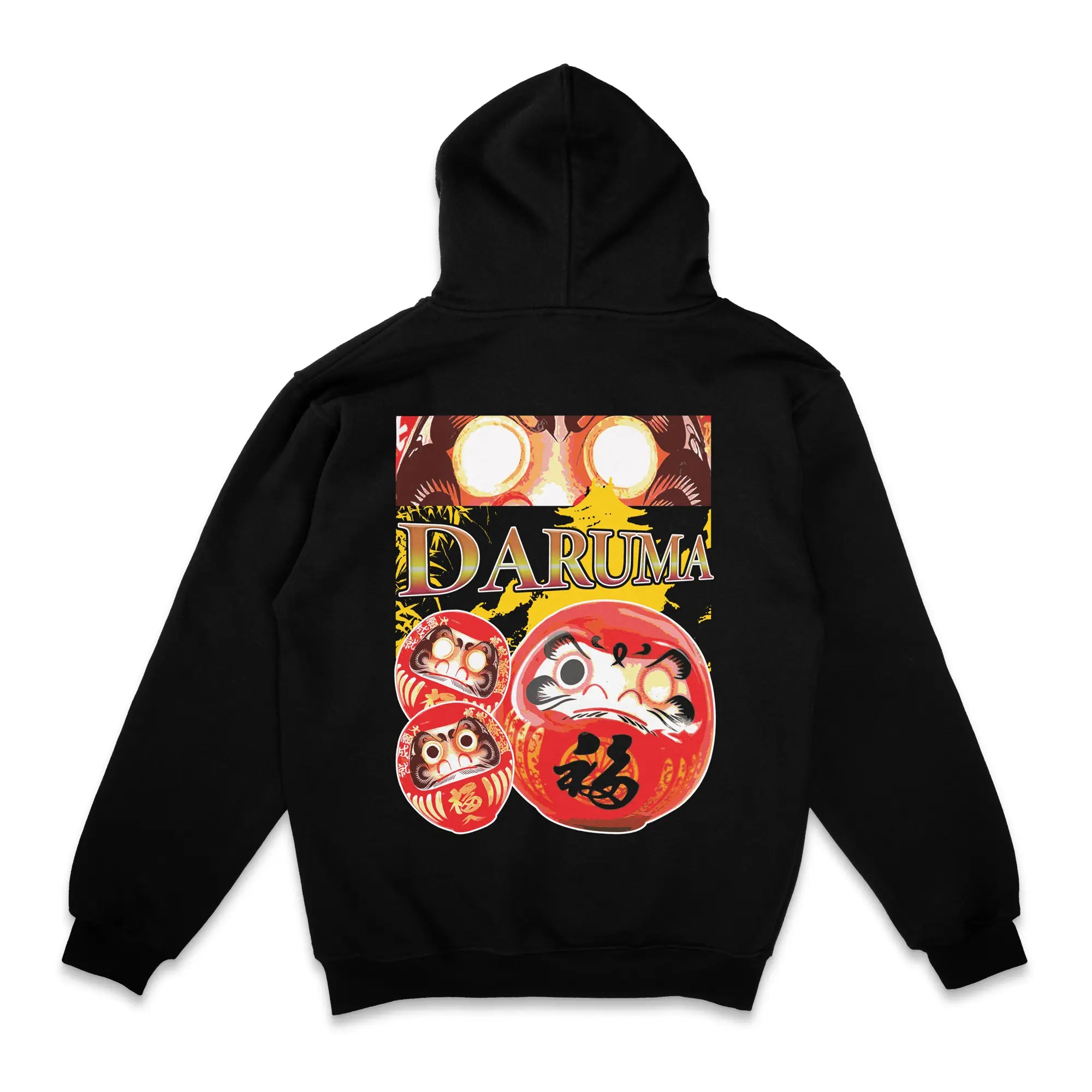 Bootleg Daruma [Backprint] // Zip Hoodie