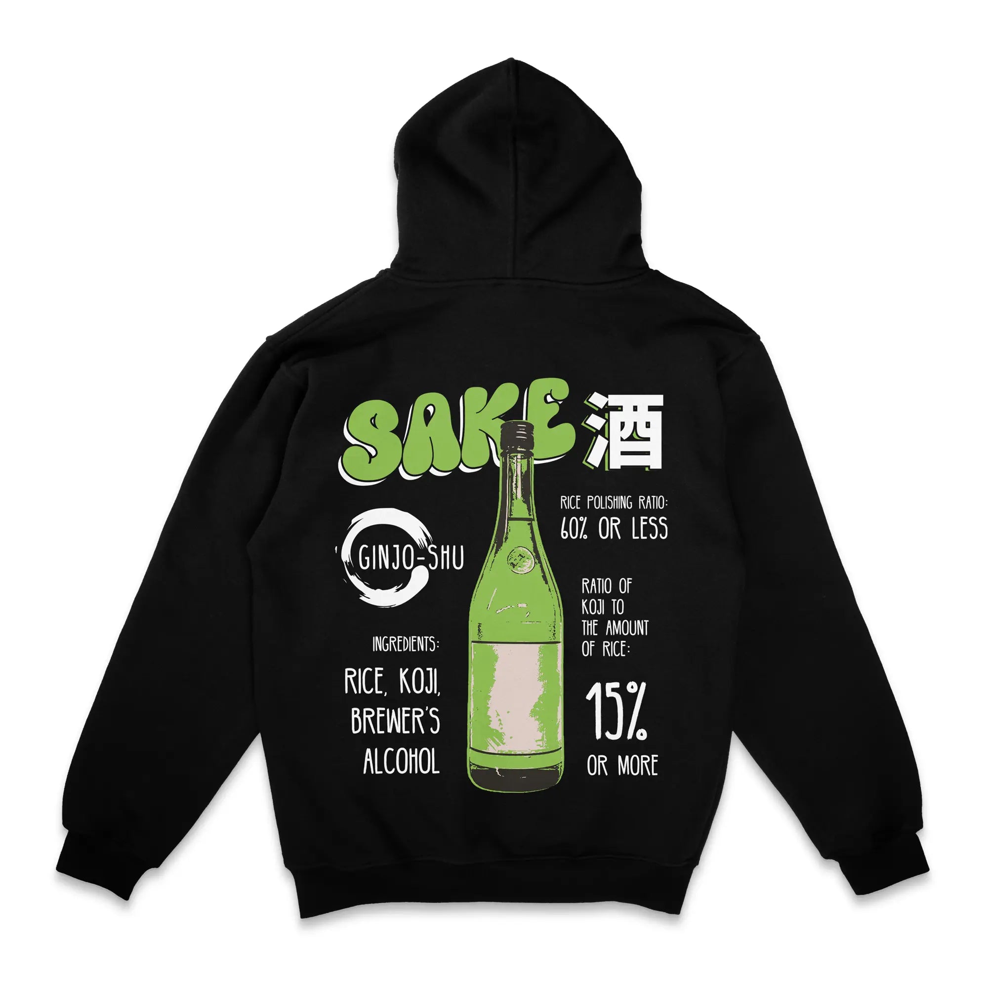 Sake Ginjo-shu [Backprint] // Zip Hoodie