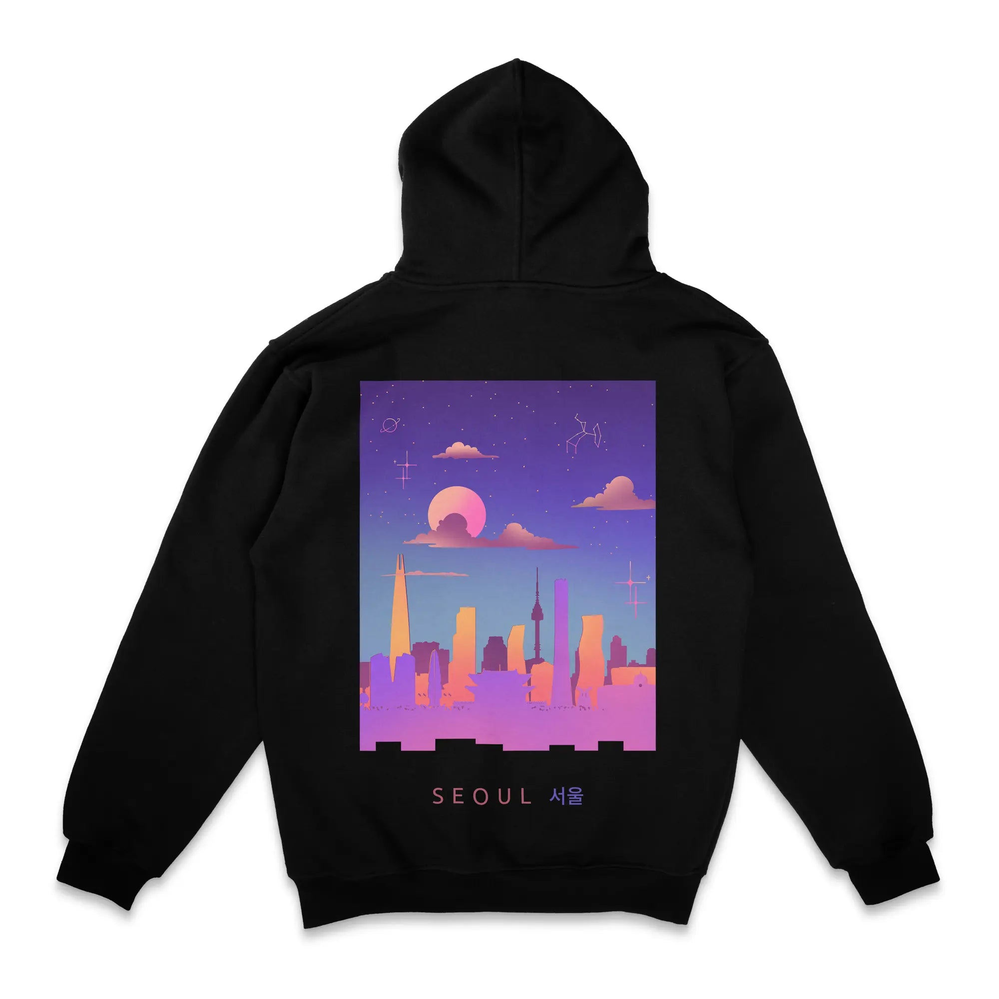 Seoul Sky [Backprint] // Zip Hoodie