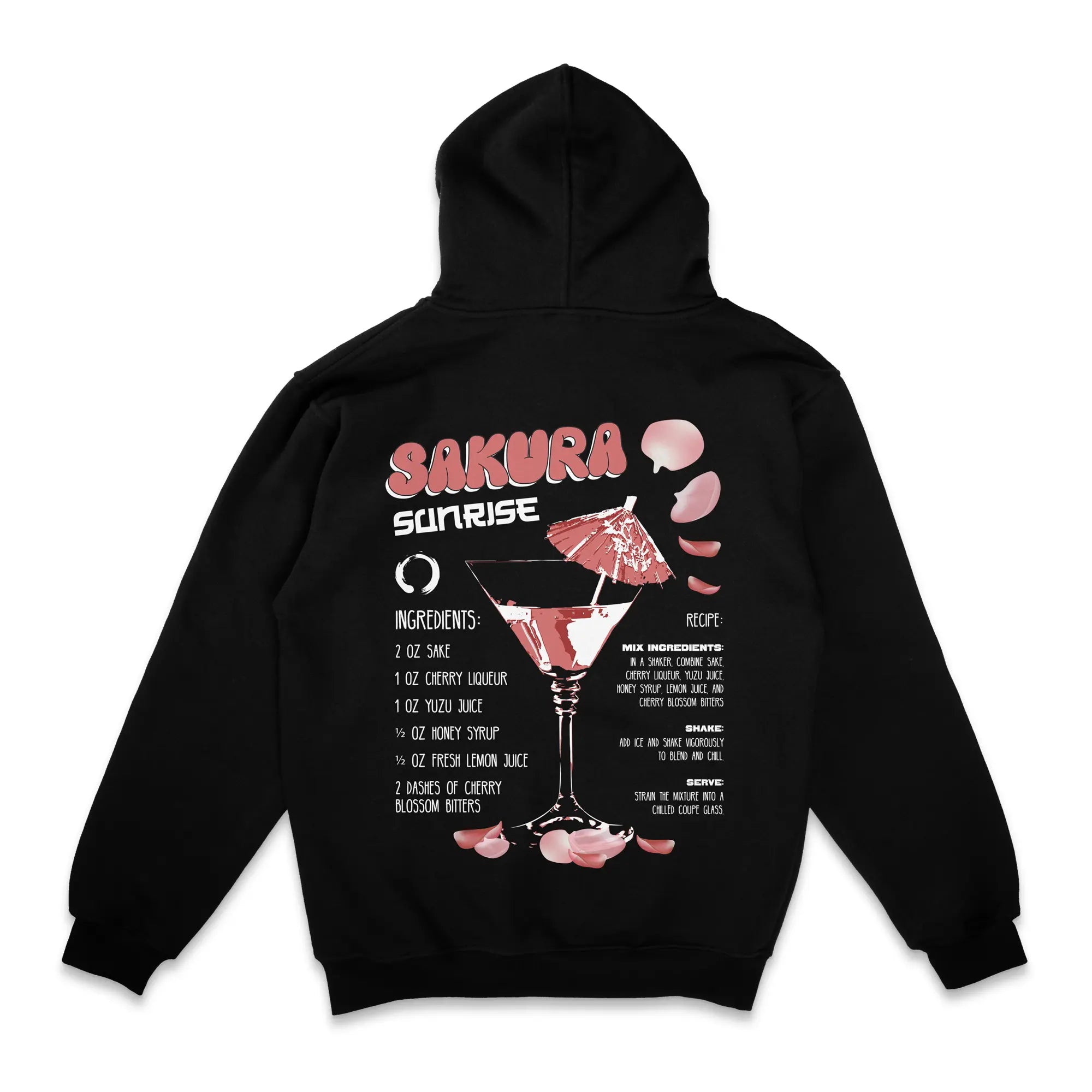 Sakura Sunrise [Backprint] // Zip Hoodie