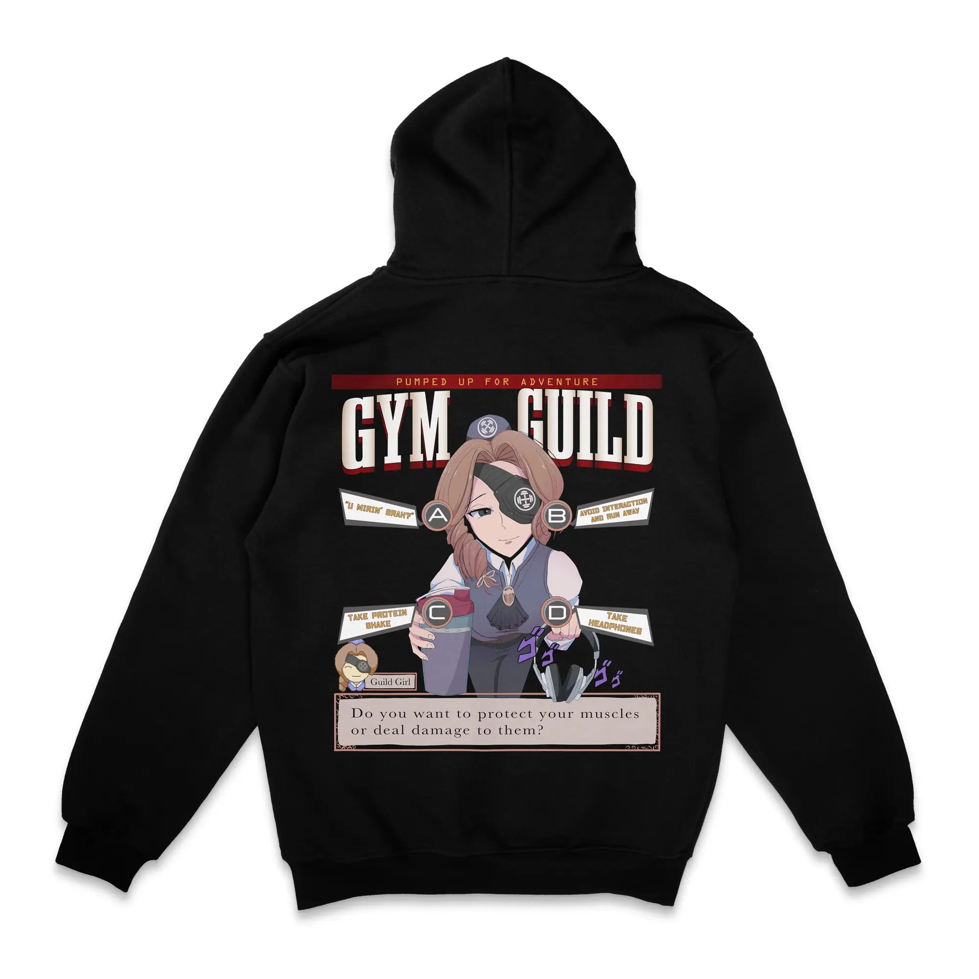 Gym Guild [Backprint] // Zip Hoodie