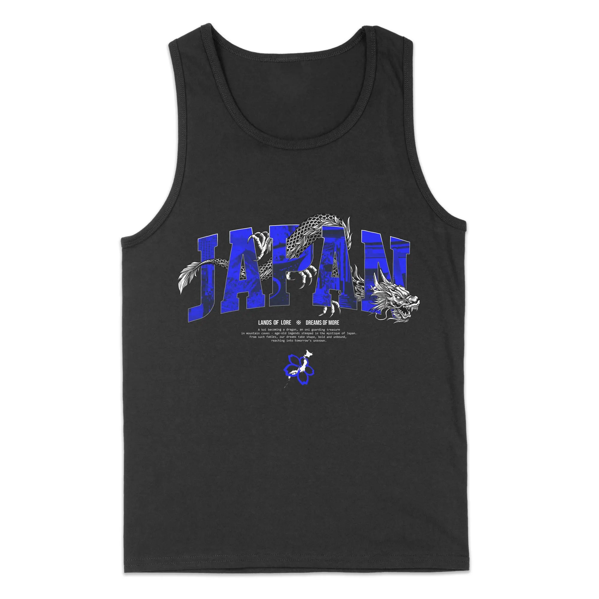 Japan Lands Of Lore Blue // Tanktop