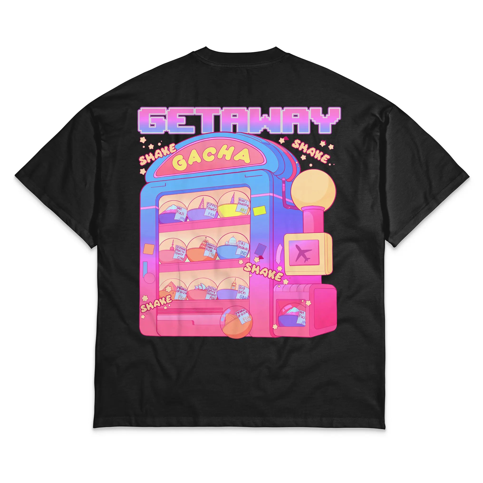 Gacha Getaway [Backprint] // Oversized T-Shirt