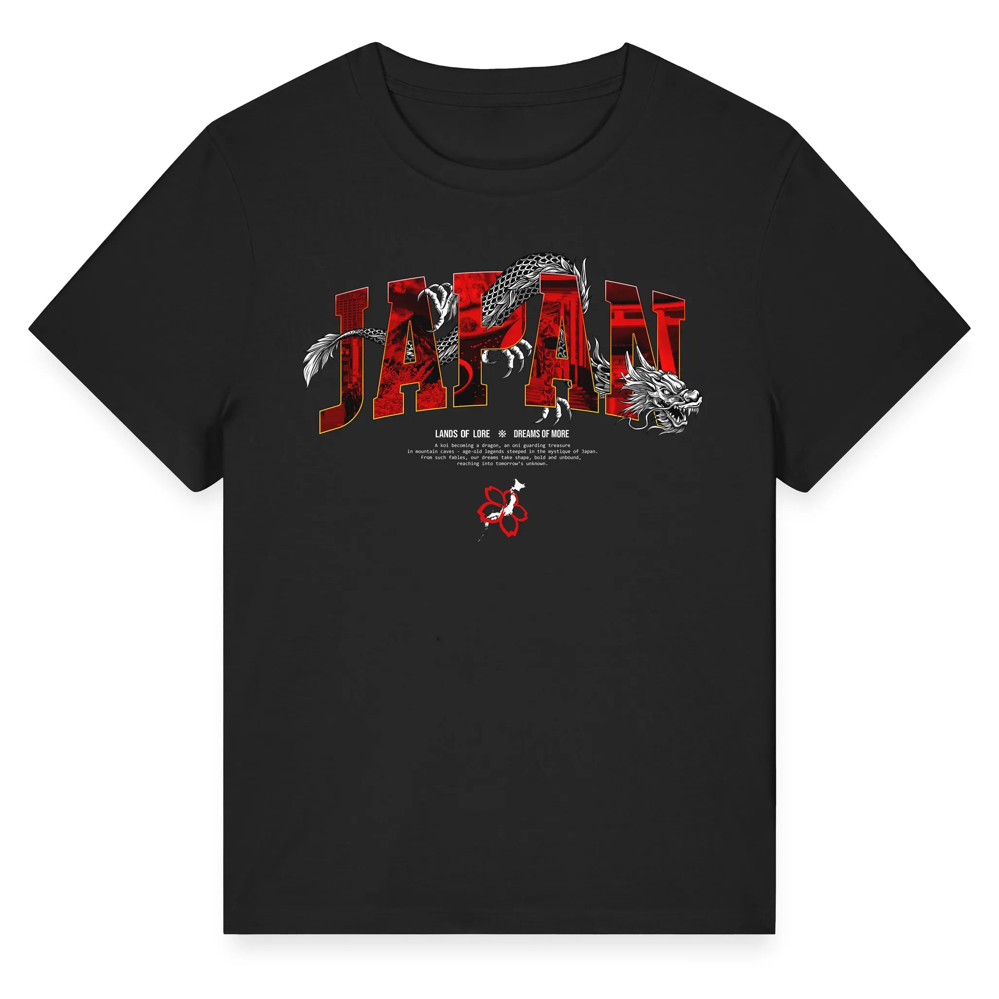 Japan Lands Of Lore Red // T-Shirt Damen